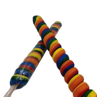 China Natural hot sale rainbow twisty lollipop for sale