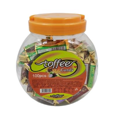 China Beautiful full size jar packed caramel candy for you for sale