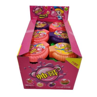 China Large Fun Strip Roll Box Packed Full Size Bubble Gum For Kids for sale