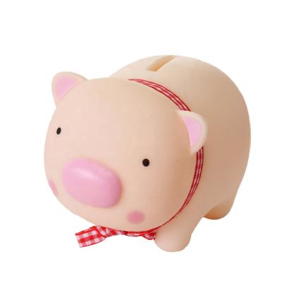 China Wholesale Cute Gift PVC Plastic Coin Piggy Bank For Kids for sale