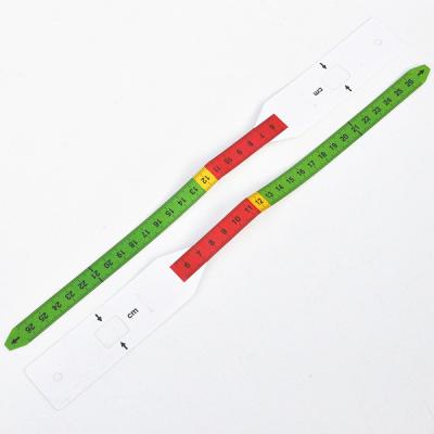 China Full Color 26cm PP MUAC Upper Arm Circumference Tape Medical Material Eco-friendly Soft Measuring Tape With OEM Design Tape Measure for sale