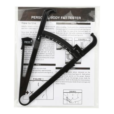 China Heavy Duty Personal Fat Measuring Device Fitness Body Fat Caliper Measuring Tool Plastic Body Caliper for sale