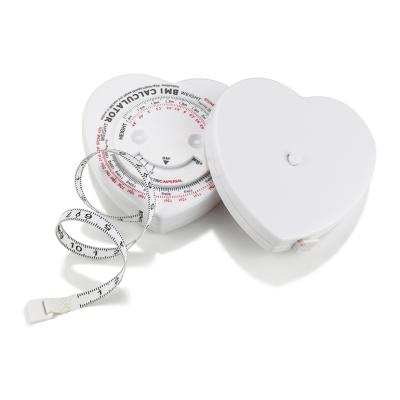 China Printable medical measurement PAM body fitting tape measure plastic tape measure bmi pregnancy wheel bmi health measure the new bmi calculator heart ruler centimeter calculator bmi tape measure for sale