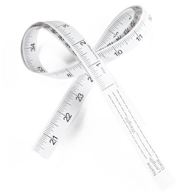 China Disposable Paper Infant Medical Disposable Tape Measure Paper Metric Tape Measure for sale