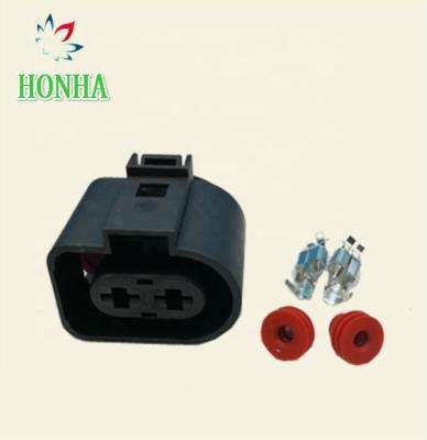 China 1J0973752 2 Way Female Waterproof Automotive Ignition Coil Connector for sale