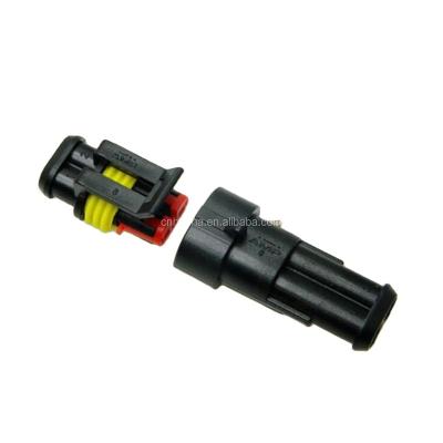 China 282080-1 / 282104-1 Amp SUPERSEAL 1.5 Excellent SERIES 2P PL Water Proof Automotive Power Connector for sale