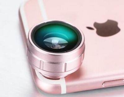 China 180 Degree Clip On Phone Camera Lens , Detachable Lens For Mobile Phone for sale