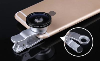 China Various Color Wide Angle Phone Lens , Wide Angle Clip Lens 100 Degree for sale