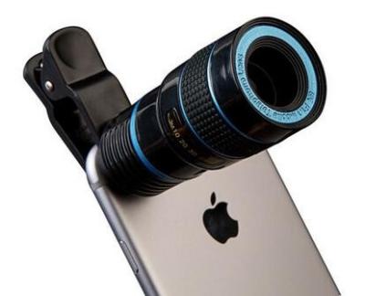 China Portable Smartphone Telephoto Lens For Mobile Phone Camera 18mm Caliber for sale