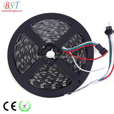 China Affordable Theme Park RGB Led Strip 12v Smart IC 2811 Programmable Dream Color LED Digital Strip Pixel Strings for sale