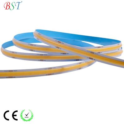 China High Quality CRI>90 Brightness DC12V DC24V Sanan LED Flexible COB LED Strip Light Flexible FCOB Chip LED Strip Lights Desk Intense for sale