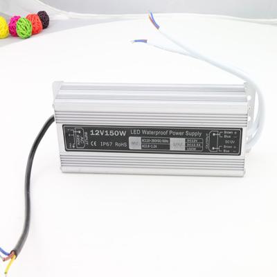 China IP67 AC/DC DC12V DC24V 150W Electronic Power Supply CE ROHS LED Driver For Led Transformer for sale