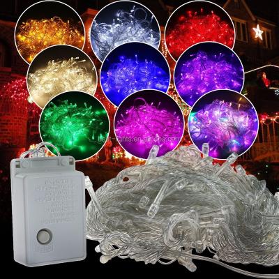 China High Quality Outdoor Rubber RGB LED String Lights For Christmas Tree BST-10m100ledsRGB for sale