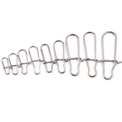 China High Strength Fishing Tackle 1000pcs Stainless Steel Fish Hook Duo Lock Swivel High Strength Fishing Snap Clips for sale