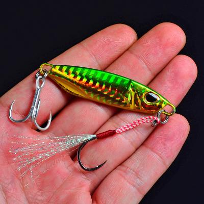 China Glow Fishing Lure 10g 15g 20g 30g 40g 50g 3D Eye Bait Wholesale Metal Casting Artificial Swimming Lure for sale