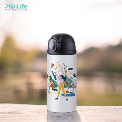 China PYD Sustainable Life Hot Sale 12oz 360 Sublimation Kids Tumbler Water Bottle With Pop Lids for sale