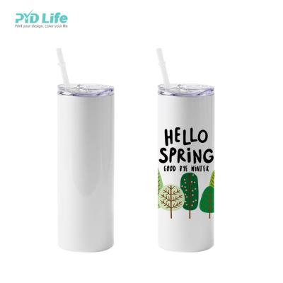 China PYD Life RTS Sublimation Tumbler Blanks Stainless Steel 20oz Sublimation Straight Skinny Viable Tumbler for sale