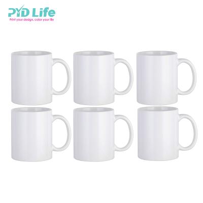 China PYDLife 11oz Empty Cup Coffee Mug Sublimation Ceramic Cup Super Viable White Ceramic Mugs Wholesale for sale