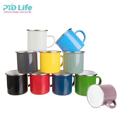 China Stocked Wholesale Custom Sublimation Enamel Mug Hot Sale Amazon Mug Enamel Mug for sale