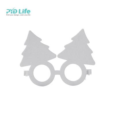 China PYD Wholesale RTS Sublimation Felt Tree of Life Shape Felt Glass Christmas Gifts Ornaments for sale