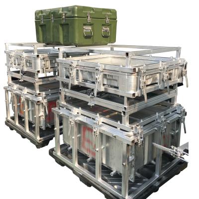 China For production used waterproof plastic rotating military transport box army case mold customized military crate mold for sale