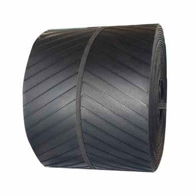 China Hot Selling Optional Natural Rubber PE Polyester Pattern Herringbone Rubber Conveyor Belt zu verkaufen