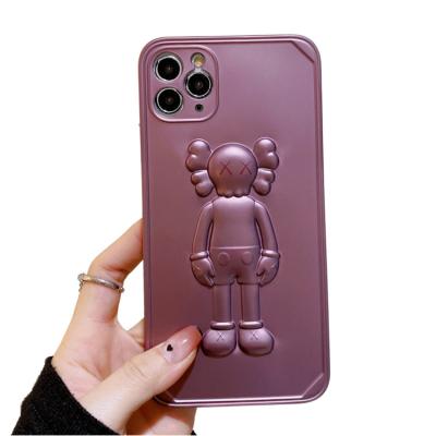 China Anti-fall 3D Plating Metal Matte Phone Case Mobile Phone Case Cover for phone7/8/7plus/8plus/11/11pro/11pro max for sale