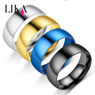 China Custom Jewelry Stainless Steel Ring High Quality Wholesale Fashion Mask Men's Black Titanium Steel Ring for sale