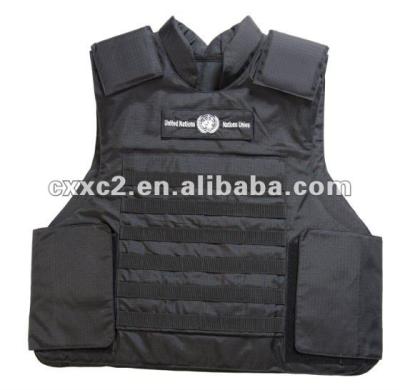 China Molle System Aramid Bullet Proof And Bullet Proof Vest With MOLLE Black Ripstop for sale