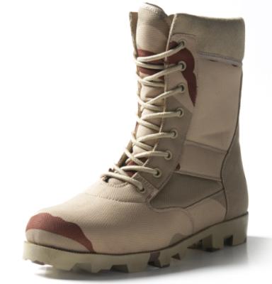 China Anti-slip military khaki tactical combat boots for sale