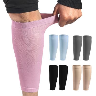 China Basketball Soft Elastic Nylon Football Sports Socks Brace Wrap Calf Support Compression Calf Cycling Sleeve for sale