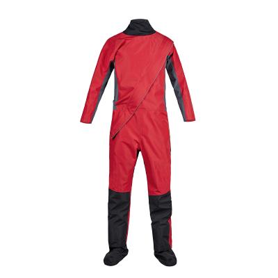 China Antibacterial Latest 3.0 Layer Custom Kayaking Dry Suit Waterproof Breathable Mens Adventure Kayaking Polyester Paddling Fishing Drift Dry for sale