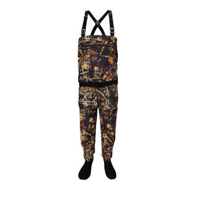 China Men Waders Camouflage To Fly Fishing Waders For Men Stocking Foot Breathable Waders Use For Fly Fishing Duck Hunting for sale