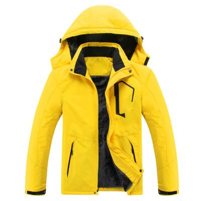 China Hooded Raincoat Ski Jacket Warm Winter Snow Mountain Waterproof Anorak Coat Plus Size for sale