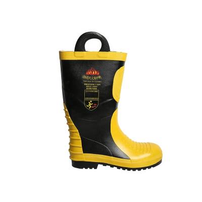 China Fashion Trend China Emergency Fire Proof Fire Proof Firefighter Safety Shoes For Firefighter Fire Protection Rubber Boot for sale