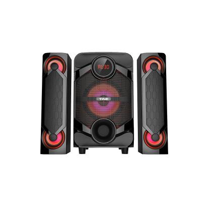 China LED Flashing Light Home Theater TK-1201-2.1 Multimedia Speaker with LED / BT / SD / USB / Surround Sound for sale