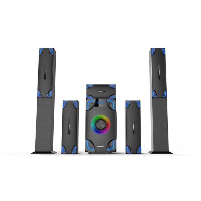 China LED flashing light speaker TK-909 5.1 bass woofer sub home theater soundbar radio for sale