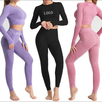 China Wholesale Breathable Leggings Exercise Fitness Yoga Two Piece Set 2021 New for sale