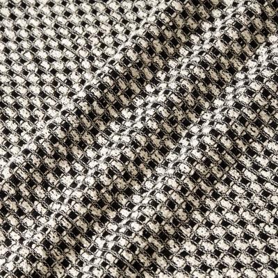 China Winter Anti-static Wholesale Season Plaid Metallic Check Thread Polyester Tweed Dyed Woven Woolen Fabric For Coat for sale