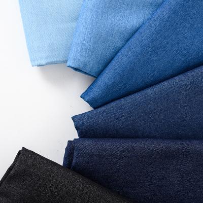 China Manufacturer Stock Breathable Denim Fabrics 65%C/33%T/2%SP Professional Denim Stretch Cloth for sale