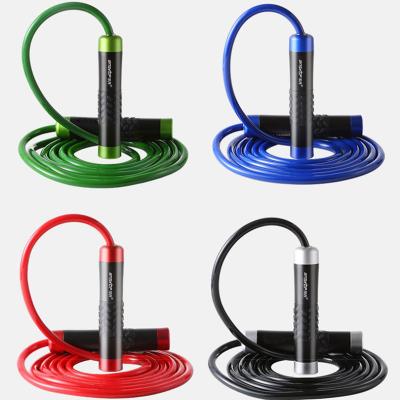 China PVC Custom Logo Chinese Heavy Jump Rope With Weighted Jump Rope Fitness Adjustable Jump Rope For Workout With Bag And Bearing for sale