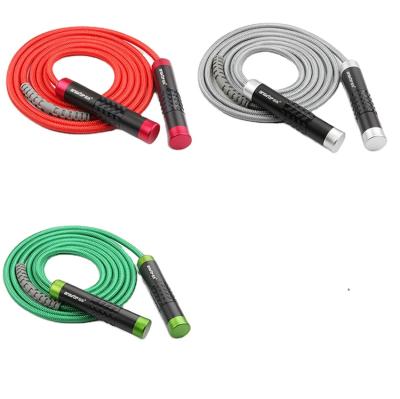 China Custom Heavy Silicone Exercise Jump Rope Challenge Rope Non-Slip Aluminum Alloy Thick Jump Rope for Workout with Bag for sale