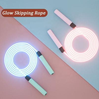 China Led Light Led Jump Rope Light Up Skipping Jump Rope Colorful LED Jump Rope Glow In The Dark With Customized Logo for sale