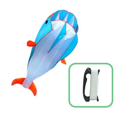 China Polyester new product amazon dolphin kids big soft kite toys new dolphin 3d stereo soft kite for sale