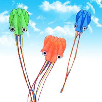 China New Product 4m Polyester Octopus Kite Long Tail Soft Boneless Colorful Octopus Toy for sale