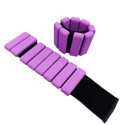 China Hot Sale Eco-friendly Silicone Arm And Ankle Wrist Weight Adjustable Bracelets With Date Coder for sale