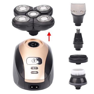 China Factory Wholesale Price Rechargeable Usb Rotary Transparent Charging Electric Shaver Hair Trimmer for sale