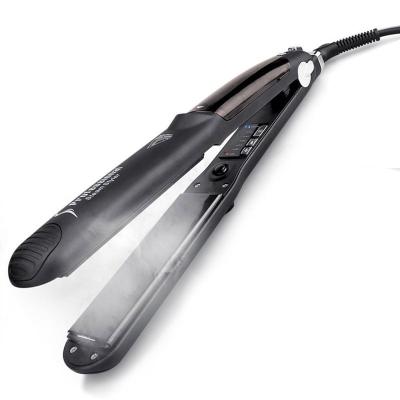 China Magic Portable 2 Mode Steamer In 1 Loop With LCD Display Hair Straightener for sale