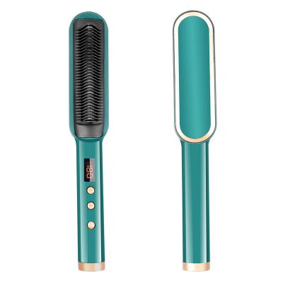 China 2020 Safety Hair Straightening Brush Heated Styling Hair Straightening Iron With Fast Heating for sale