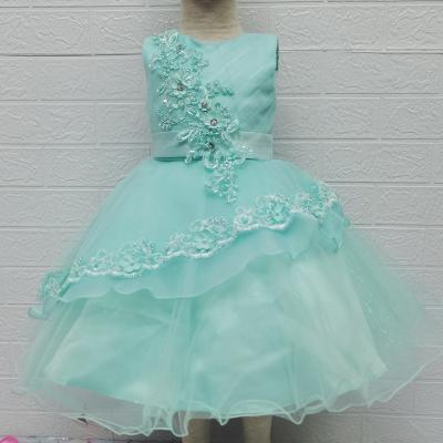 China Wholesale Washable In The Running Lush Skirt Princess Dress With Flowers Dance Costume Birthday Gift Bridesmaid Dress for sale